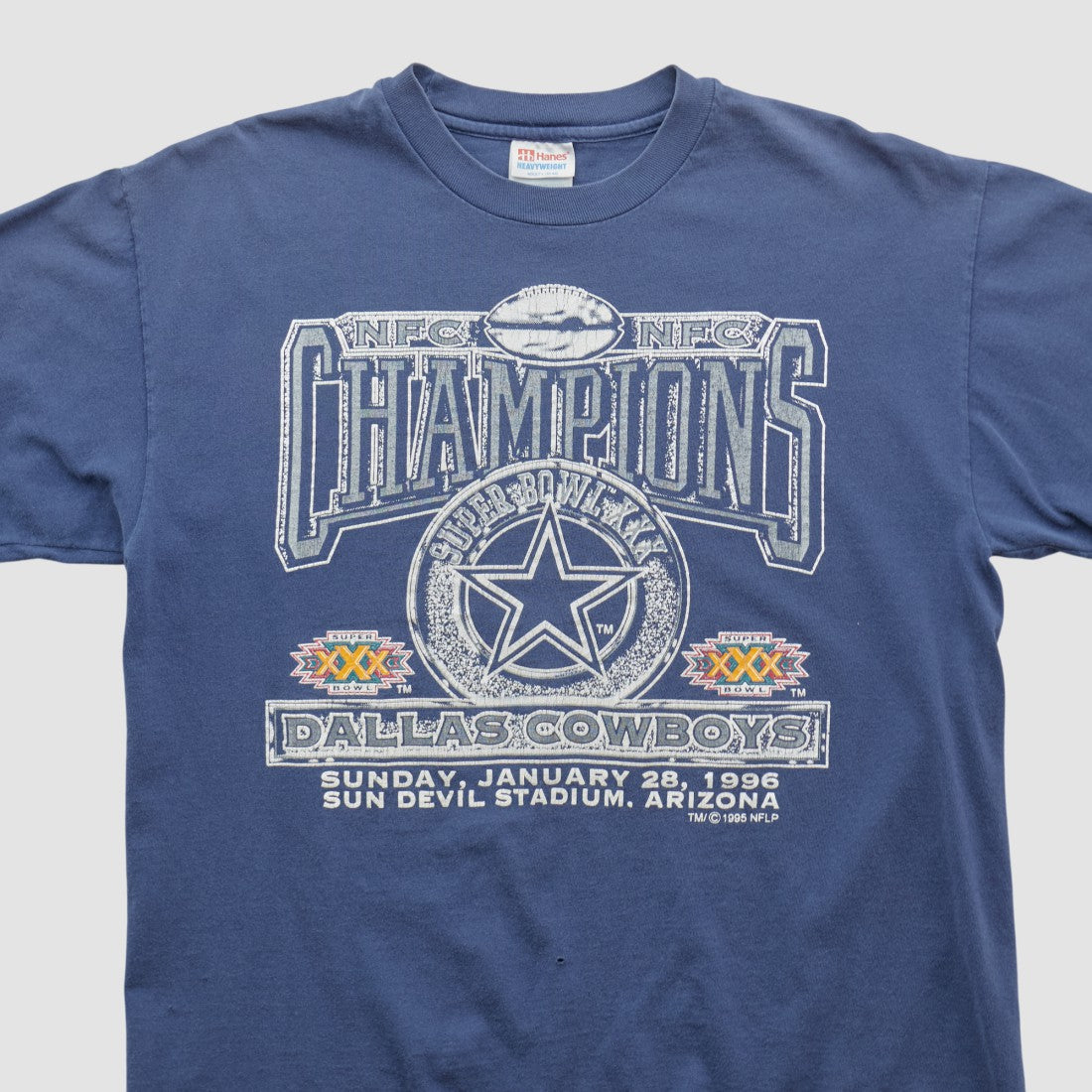 Dallas Cowboys Hanes 1996 T-shirt Navy Vintage | Fanatics