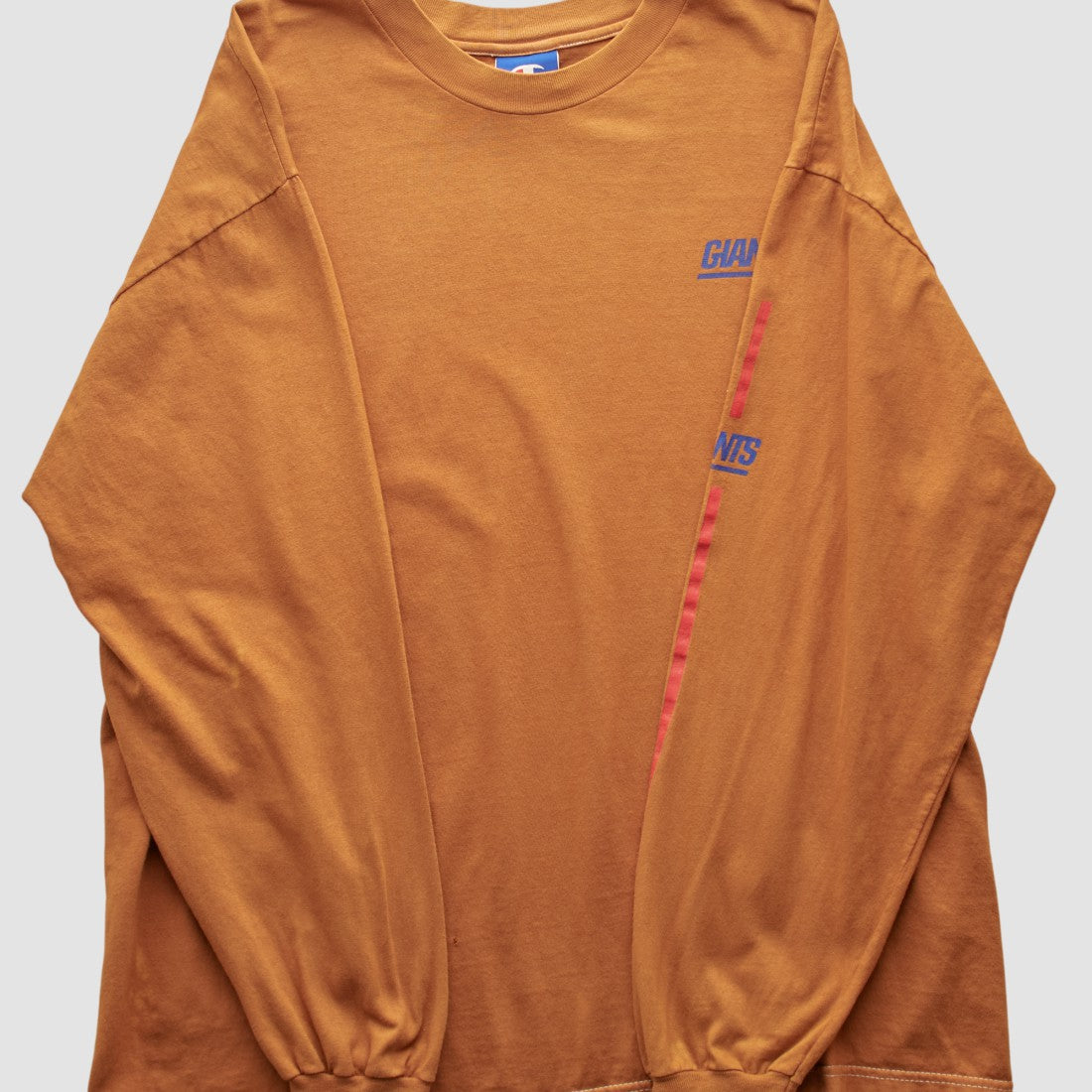 New York Giants Champion 2000s Long Sleeve T-shirt Orange Vintage | Fanatics