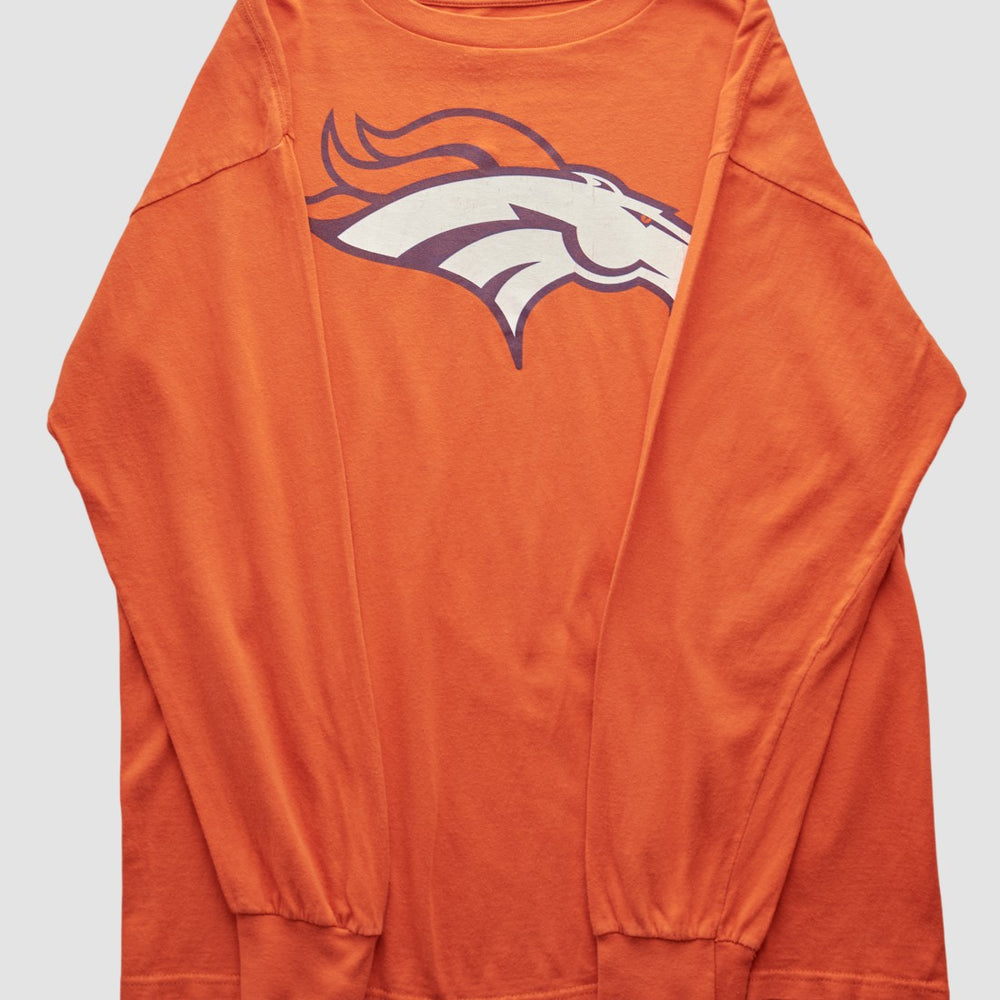 Denver Broncos NFL 2000s Long Sleeve T-shirt Orange Vintage | Fanatics