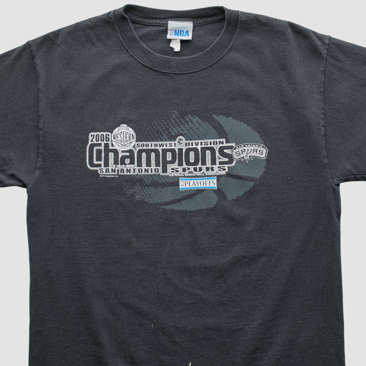 San Antonio Spurs NBA 2006 T-shirt Black Vintage - NBA