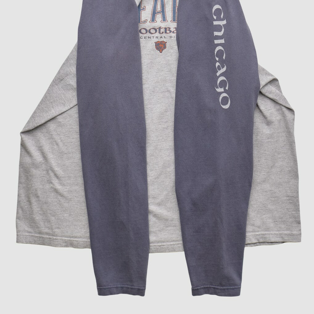 Chicago Bears NFL 2000s Long Sleeve T-shirt Heather Gray Vintage | Fanatics