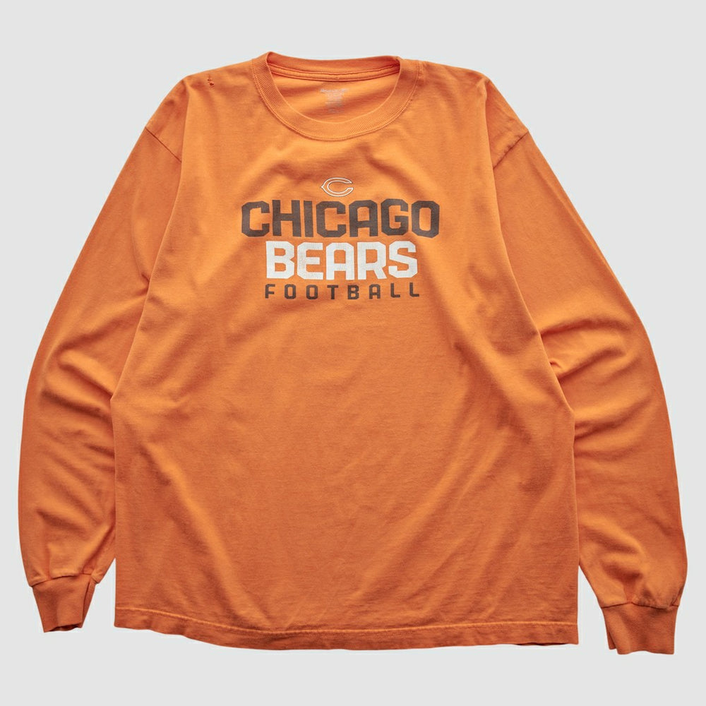 Chicago Bears Reebok 2000s Long Sleeve T-shirt Orange Vintage | Fanatics
