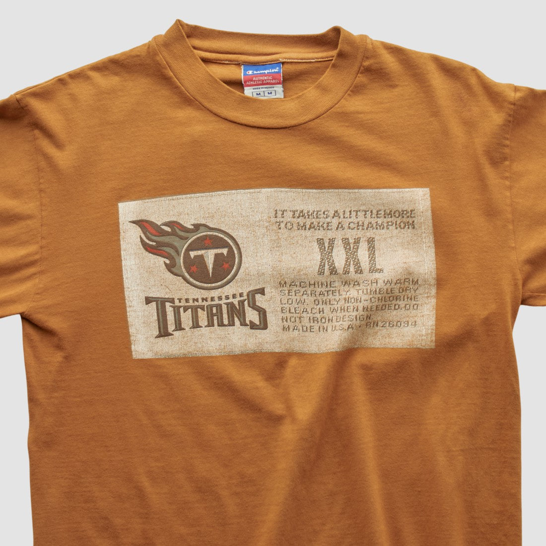Tennessee Titans Champion 2000s Long Sleeve T-shirt Brown Vintage | Fanatics