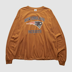 New England Patriots NFL 2000s Long Sleeve T-shirt Brown Vintage | Fanatics