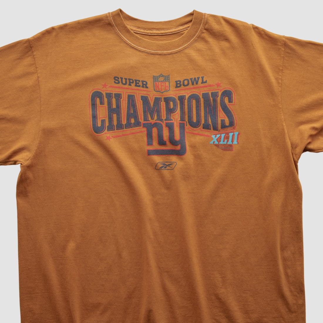 New York Giants Reebok 2008 T-shirt Orange Vintage | Fanatics