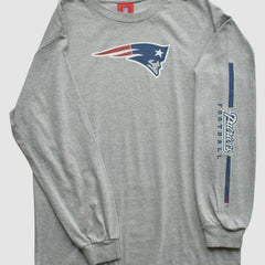 New England Patriots NFL 2000s Long Sleeve T-shirt Heather Gray Vintage | Fanatics
