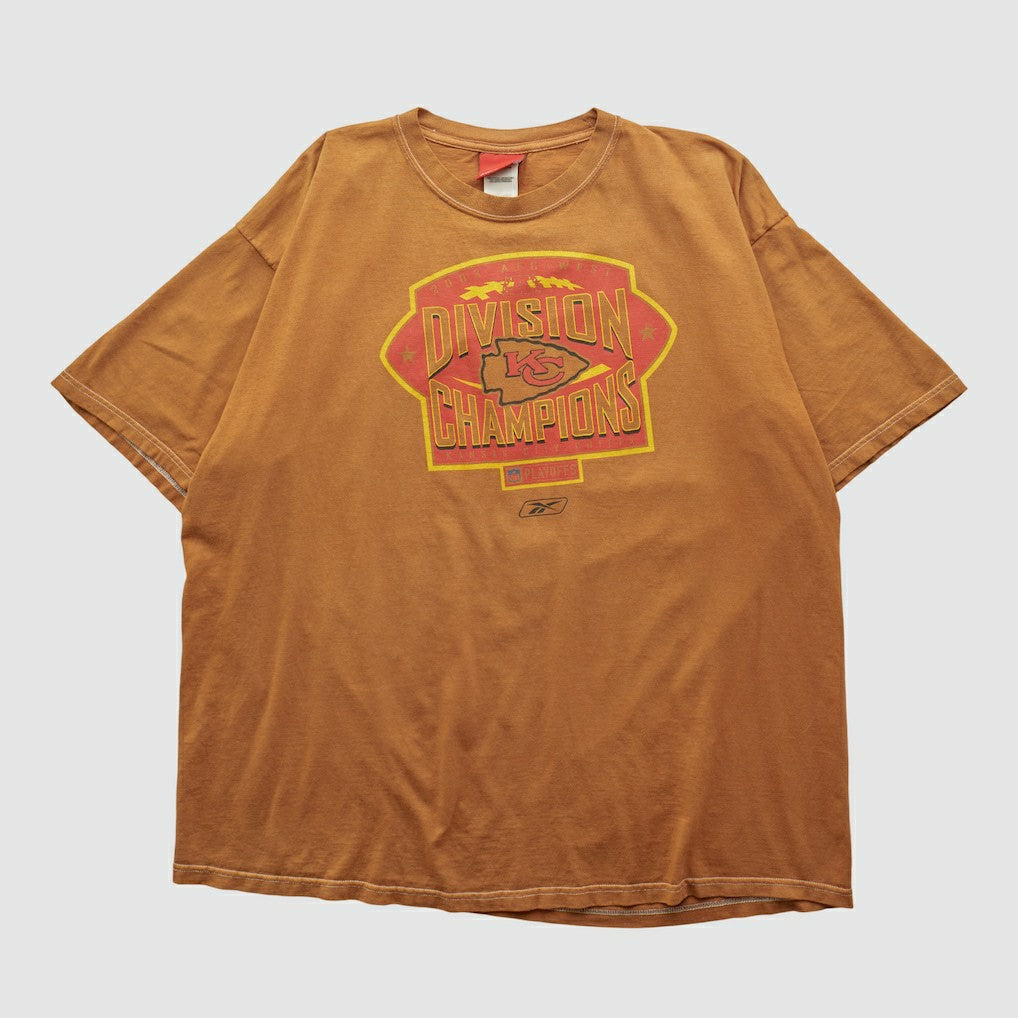 Kansas City Chiefs Reebok 2003 T-shirt Brown Vintage | Fanatics