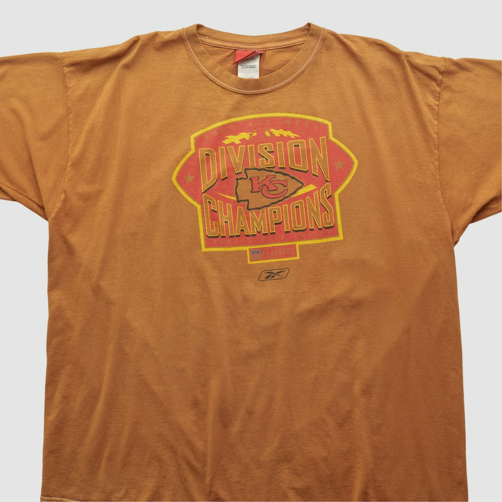Kansas City Chiefs Reebok 2003 T-shirt Brown Vintage | Fanatics
