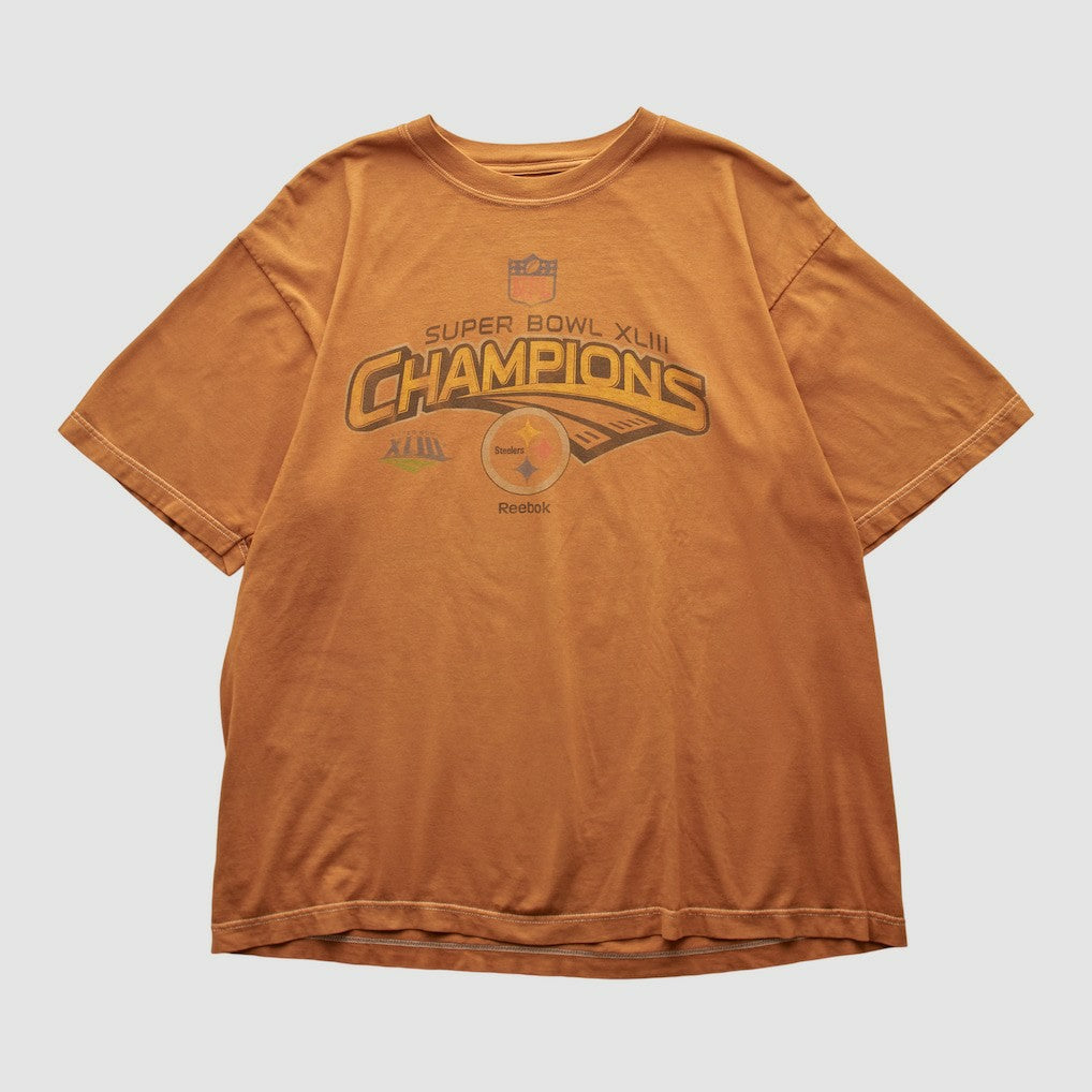 Pittsburgh Steelers Reebok 2009 T-shirt Orange Vintage | Fanatics