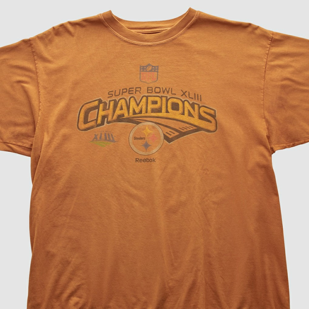 Pittsburgh Steelers Reebok 2009 T-shirt Orange Vintage | Fanatics
