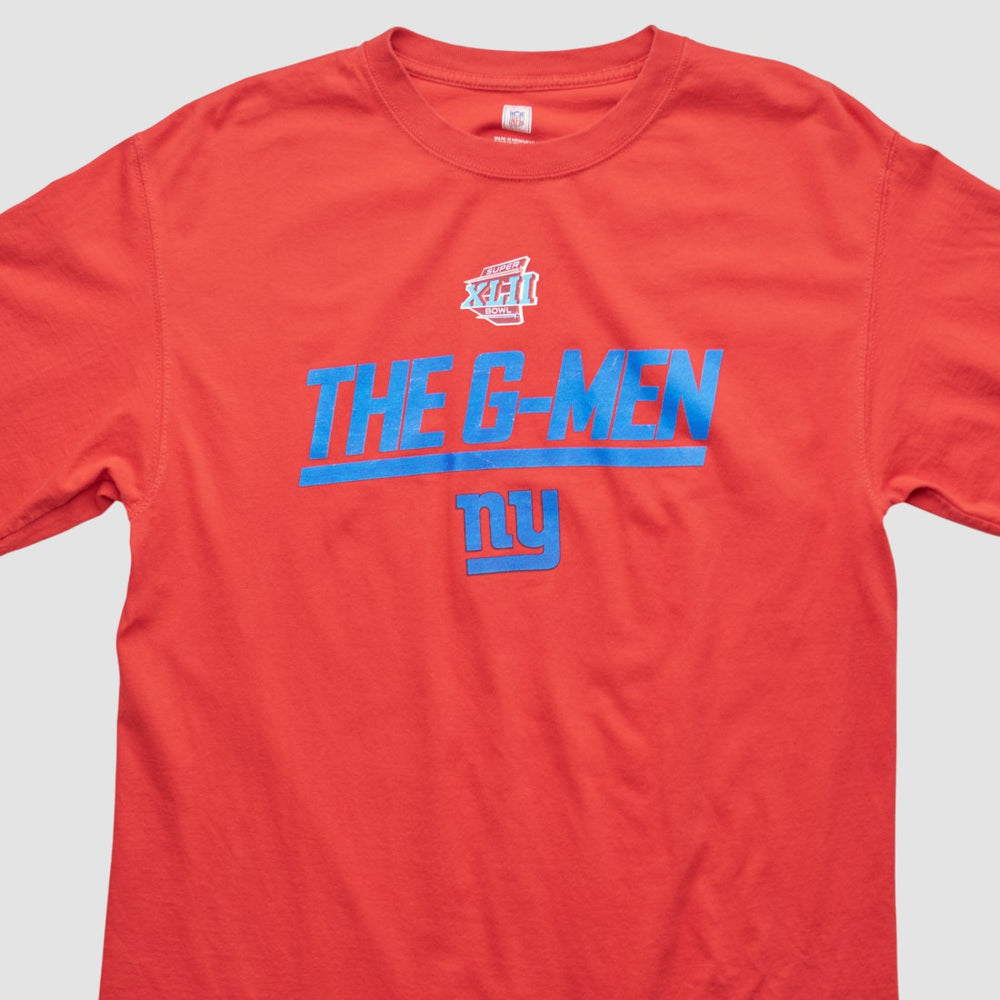 New York Giants NFL 2008 T-shirt Red Vintage | Fanatics