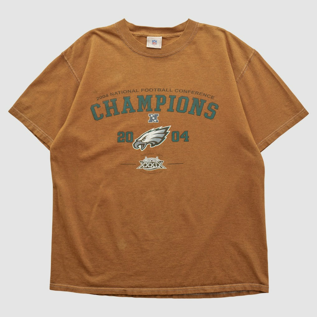 Philadelphia Eagles NFL 2004 T-shirt Brown Vintage | Fanatics