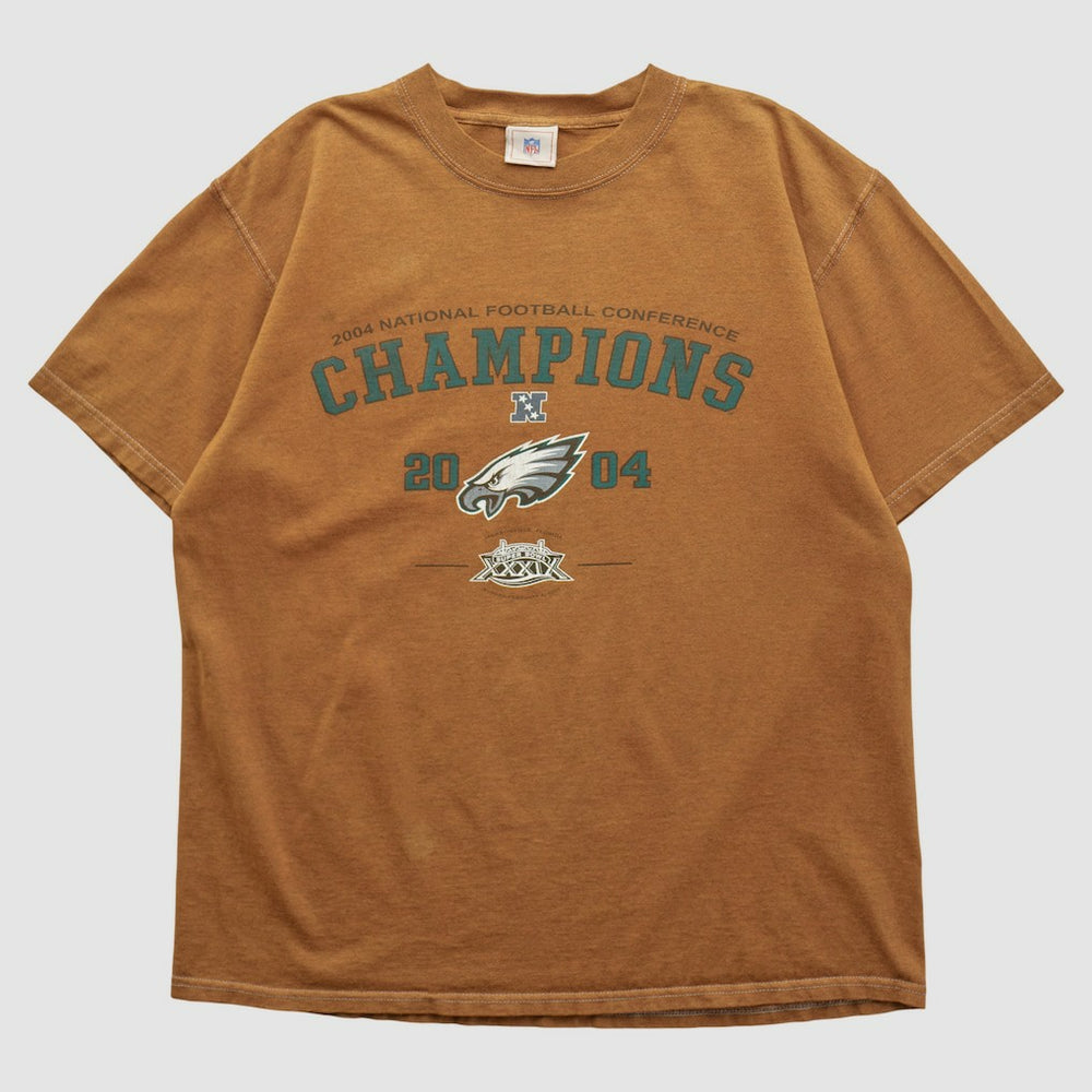 Philadelphia Eagles NFL 2004 T-shirt Brown Vintage | Fanatics