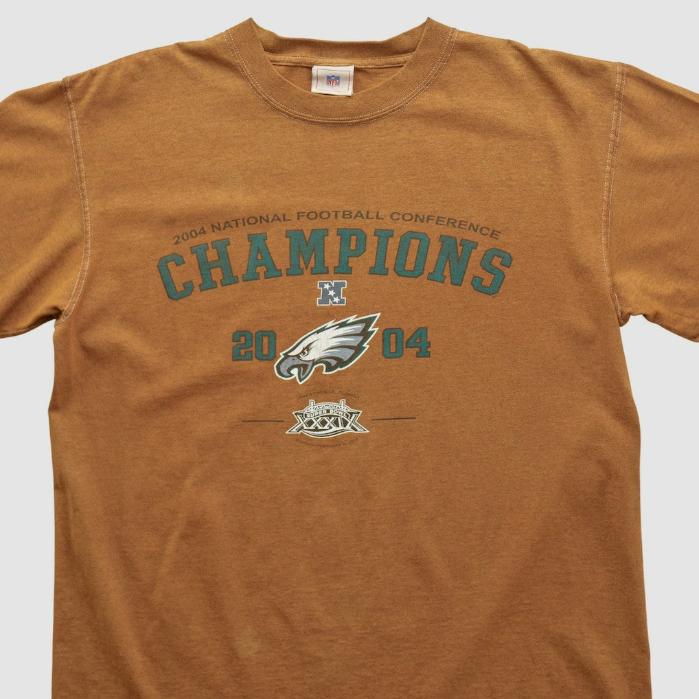Philadelphia Eagles NFL 2004 T-shirt Brown Vintage | Fanatics