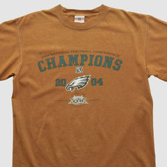 Philadelphia Eagles NFL 2004 T-shirt Brown Vintage | Fanatics