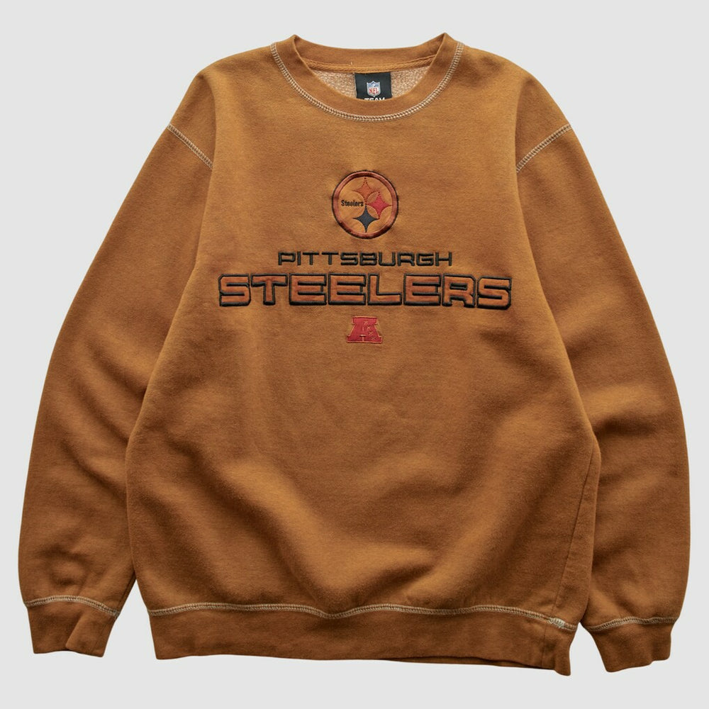 Pittsburgh Steelers Team Edition Apparel 2010s Pullover Sweatshirt Brown Vintage | Fanatics