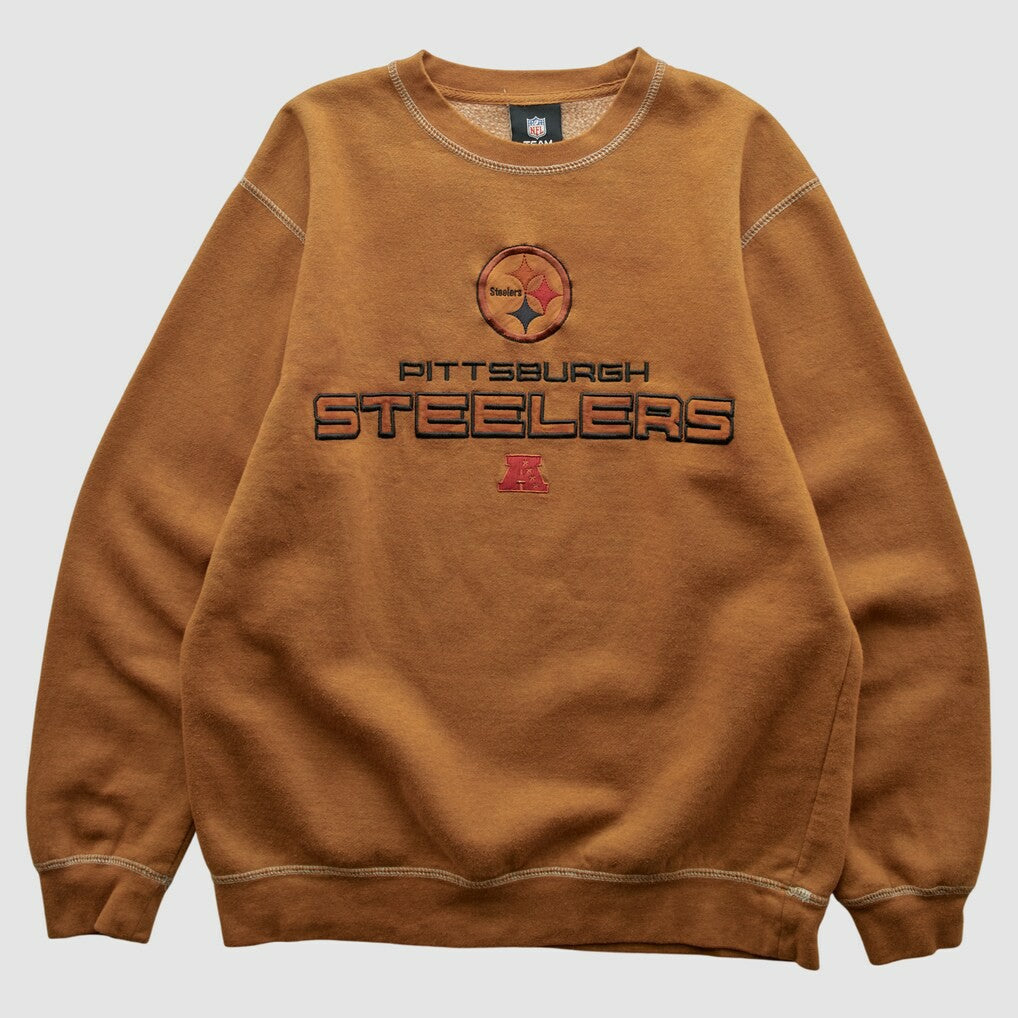 Pittsburgh Steelers Team Edition Apparel 2010s Pullover Sweatshirt Brown Vintage | Fanatics