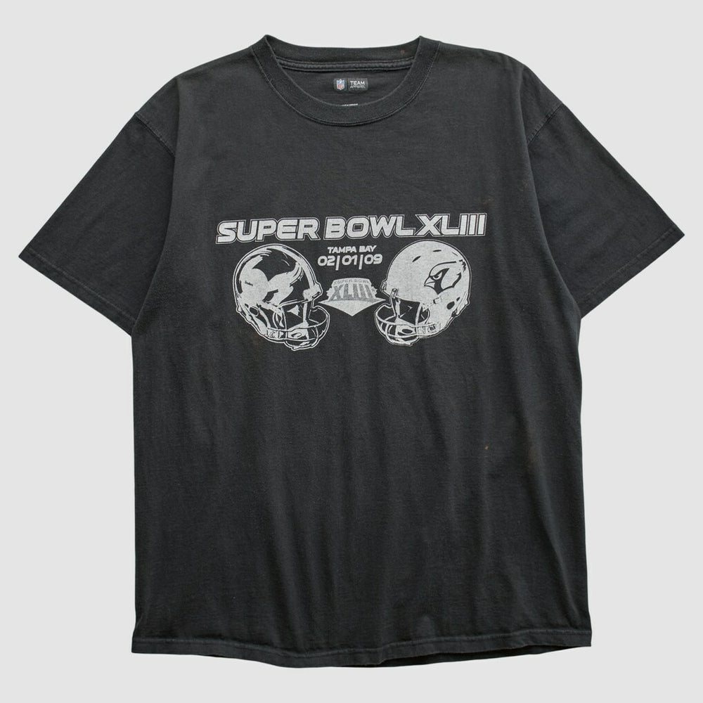 Superbowl XLIII NFL 2009 T-shirt Black Vintage | Fanatics