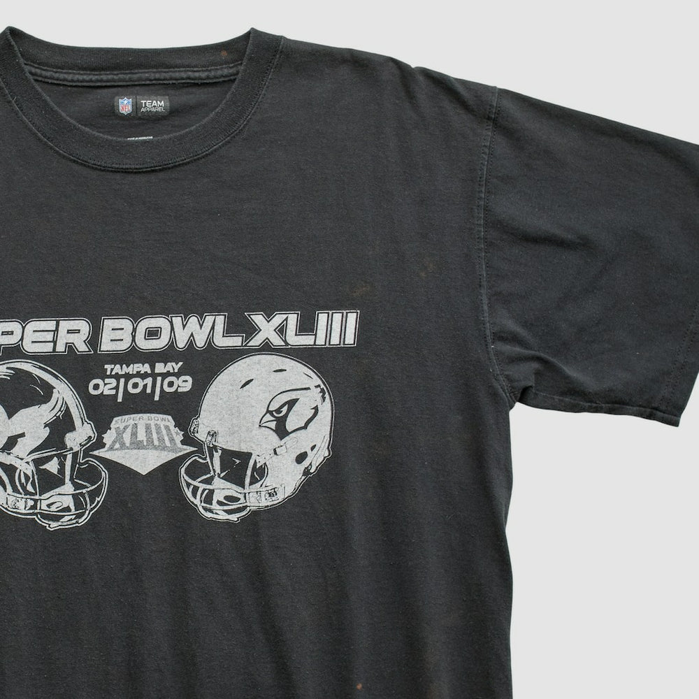 Superbowl XLIII NFL 2009 T-shirt Black Vintage | Fanatics