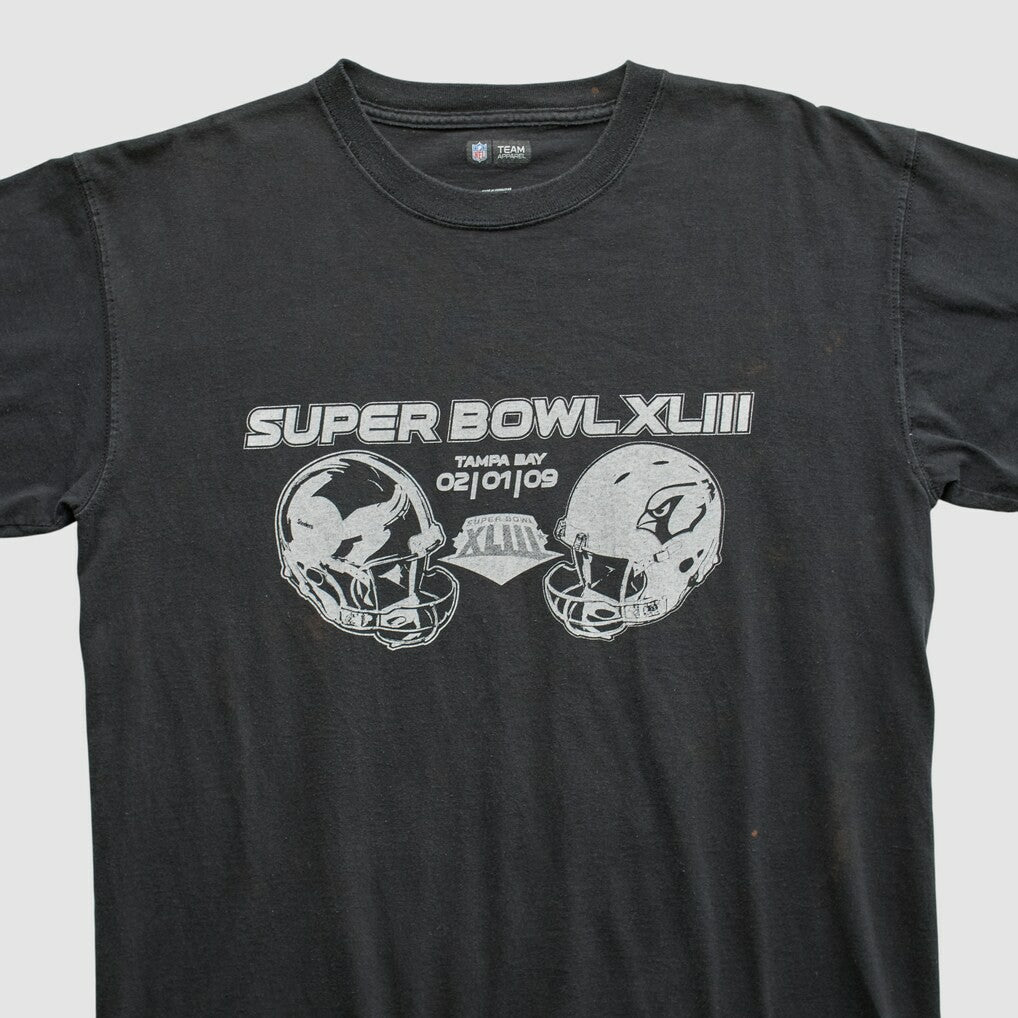 Superbowl XLIII NFL 2009 T-shirt Black Vintage | Fanatics