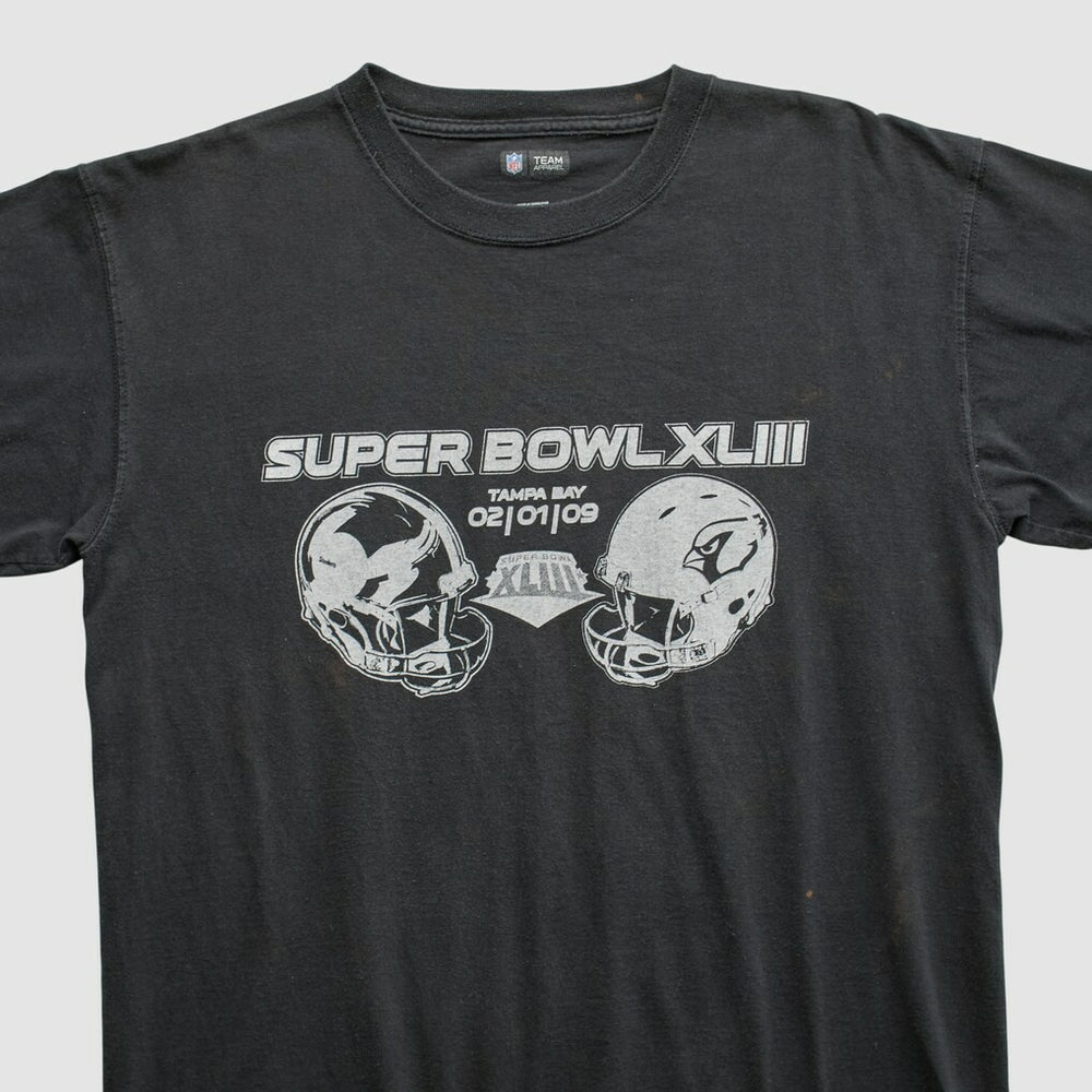 Superbowl XLIII NFL 2009 T-shirt Black Vintage | Fanatics