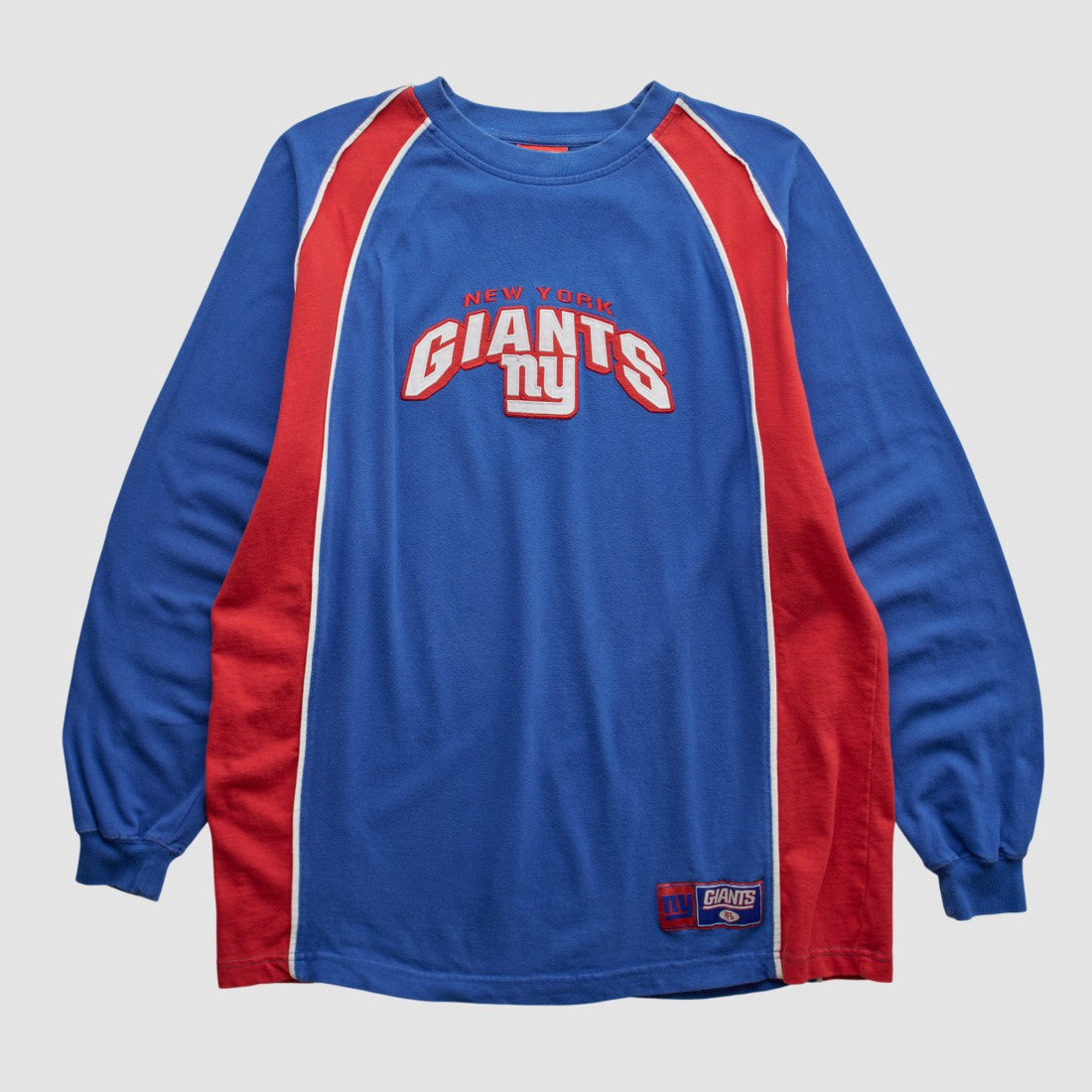 New York Giants NFL 2000s Long Sleeve T-shirt Blue Vintage | Fanatics