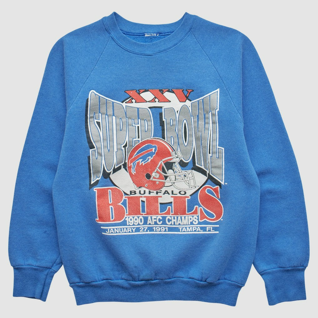 Buffalo Bills 1990 Pullover Sweatshirt Blue Vintage | Fanatics