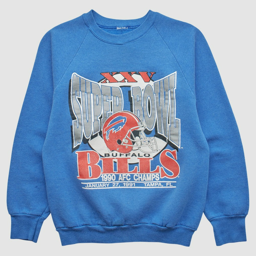Buffalo Bills 1990 Pullover Sweatshirt Blue Vintage | Fanatics