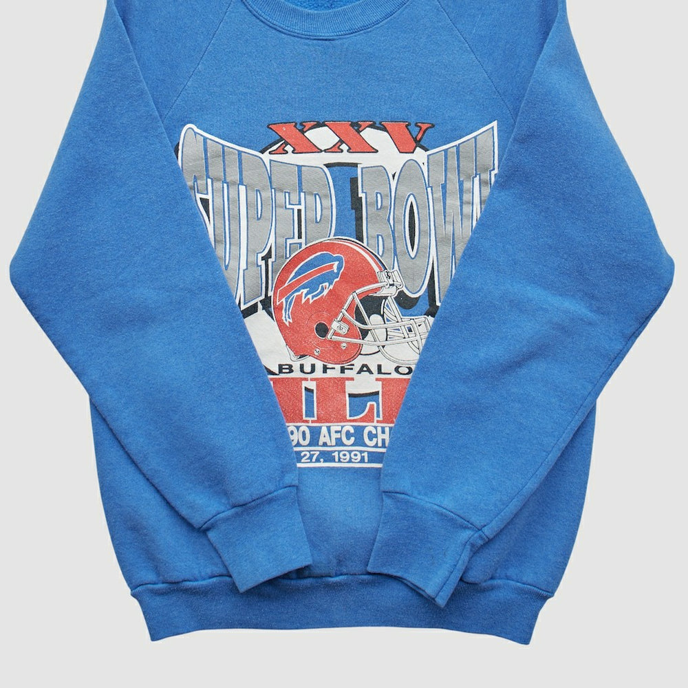 Buffalo Bills 1990 Pullover Sweatshirt Blue Vintage | Fanatics