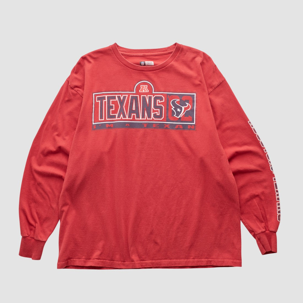 Houston Texans NFL 2000s Long Sleeve T-shirt Red Vintage | Fanatics