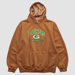 Green Bay Packers NFL 2000s Hooded Pullover Sweatshirt Brown Vintage | Fanatics