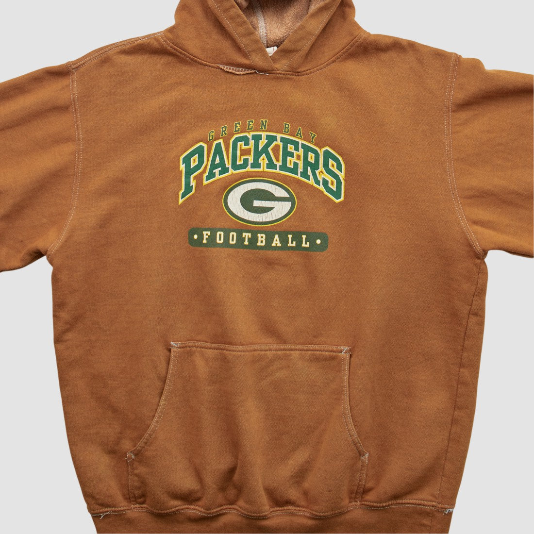 Green Bay Packers NFL 2000s Hooded Pullover Sweatshirt Brown Vintage | Fanatics
