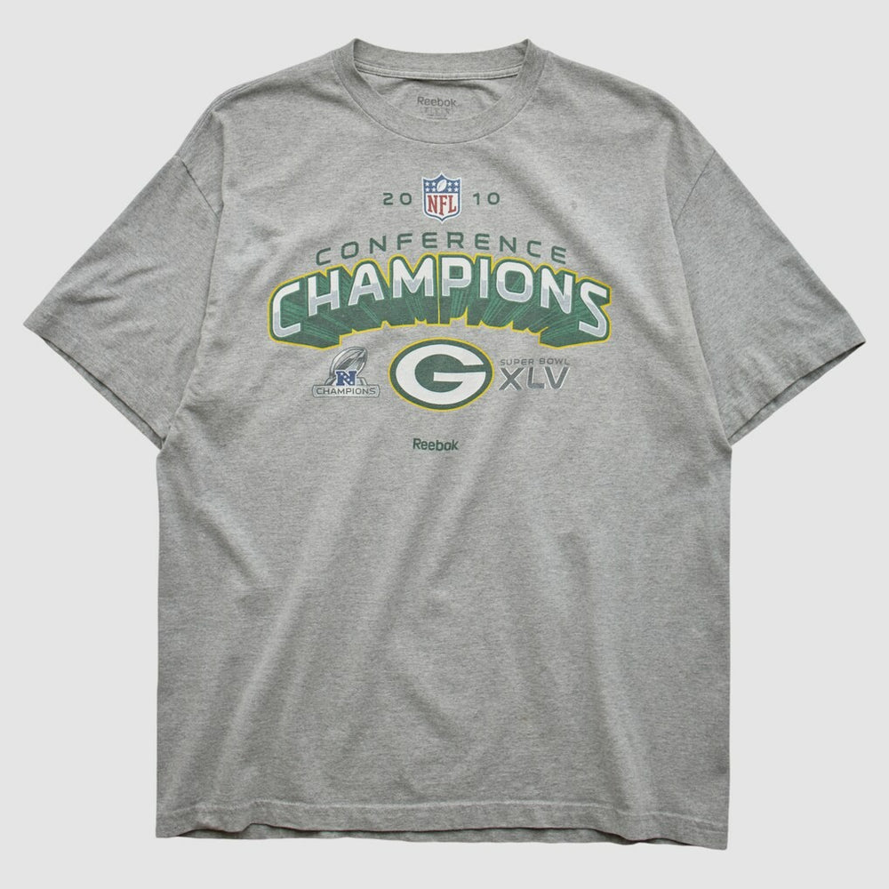 Green Bay Packers Reebok 2010 T-shirt Heather Gray Vintage | Fanatics
