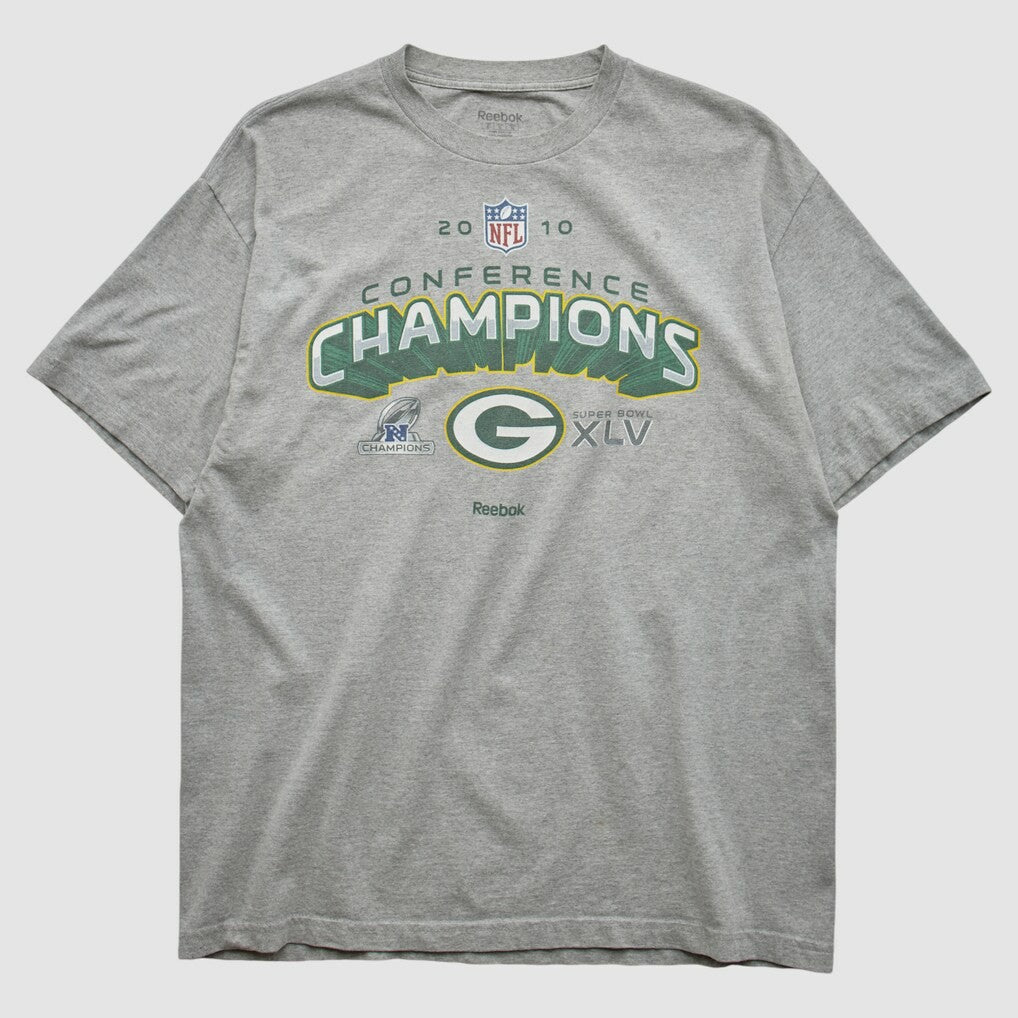 Green Bay Packers Reebok 2010 T-shirt Heather Gray Vintage | Fanatics