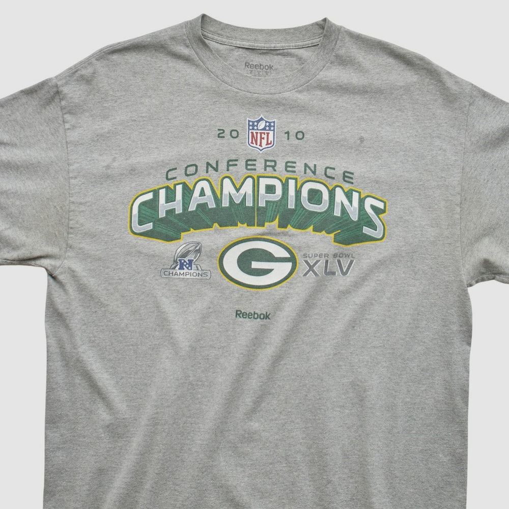Green Bay Packers Reebok 2010 T-shirt Heather Gray Vintage | Fanatics