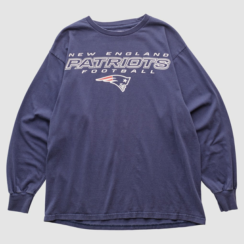 New England Patriots NFL 2000s Long Sleeve T-shirt Navy Vintage | Fanatics