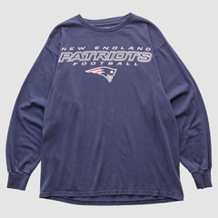 New England Patriots NFL 2000s Long Sleeve T-shirt Navy Vintage | Fanatics