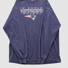 New England Patriots NFL 2000s Long Sleeve T-shirt Navy Vintage | Fanatics