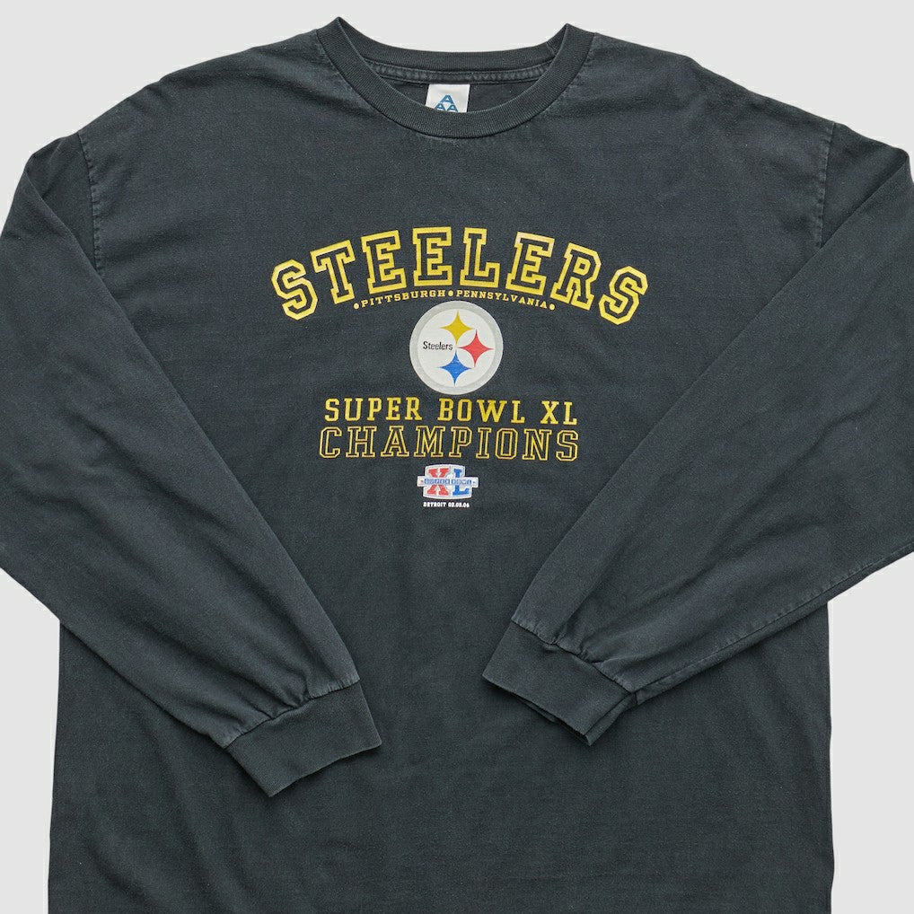 Pittsburgh Steelers Alstyle 2006 Long Sleeve T-shirt Black Vintage | Fanatics