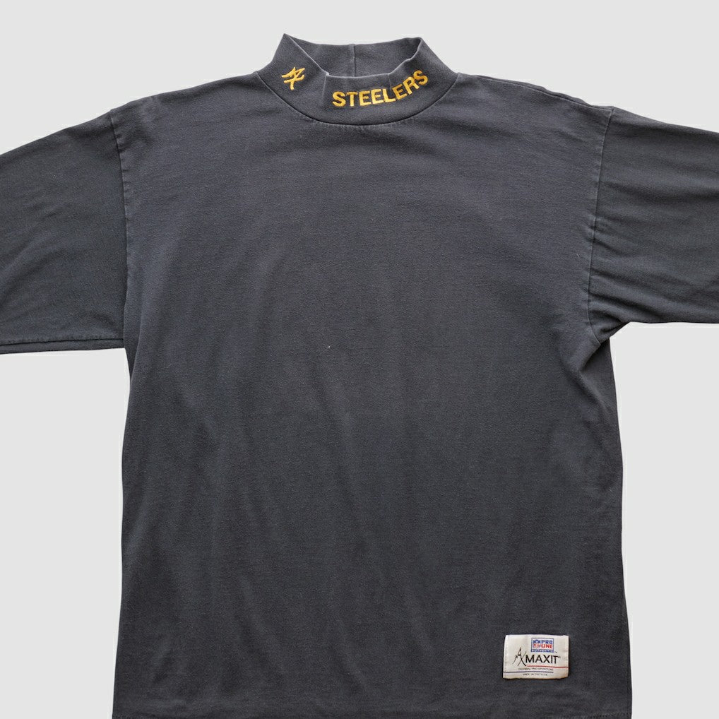 Pittsburgh Steelers 90s Long Sleeve T-shirt Charcoal Vintage | Fanatics
