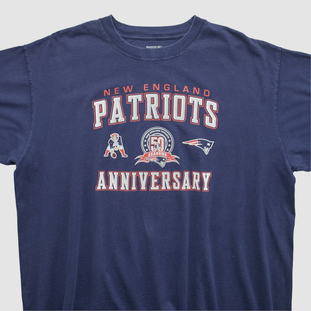 New England Patriots Reebok 2009 T-shirt Navy Vintage | Fanatics