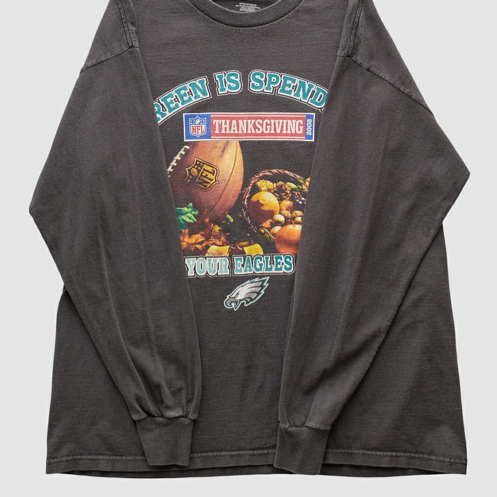 Philadelphia Eagles NFL 2008 Long Sleeve T-shirt Charcoal Vintage | Fanatics