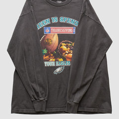 Philadelphia Eagles NFL 2008 Long Sleeve T-shirt Charcoal Vintage | Fanatics