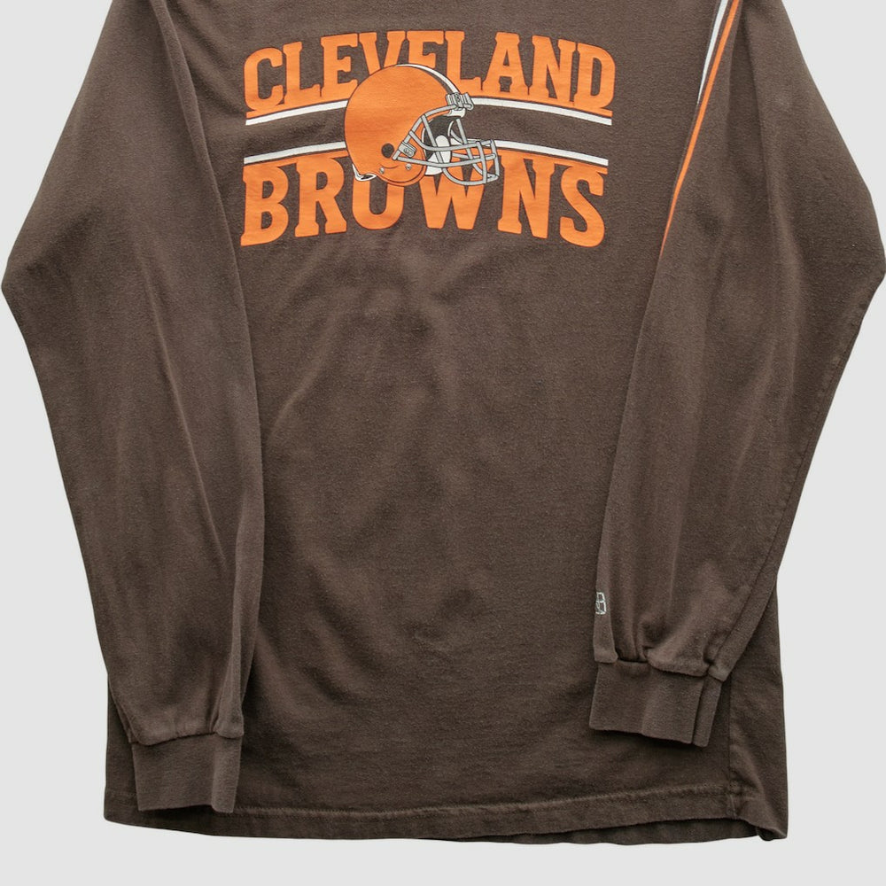 Cleveland Browns Reebok 2000s Long Sleeve T-shirt Brown Vintage | Fanatics