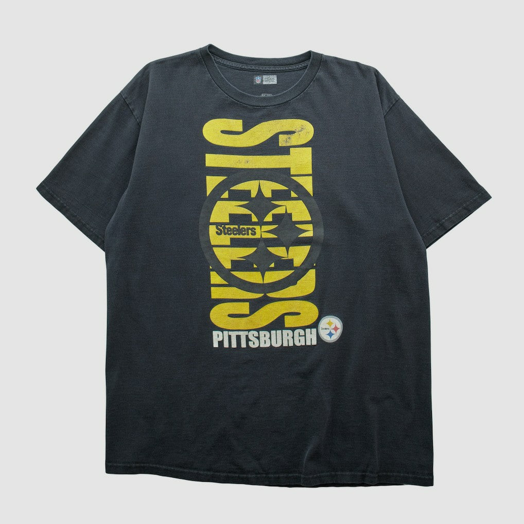 Pittsburgh Steelers NFL 2000s T-shirt Black Vintage | Fanatics