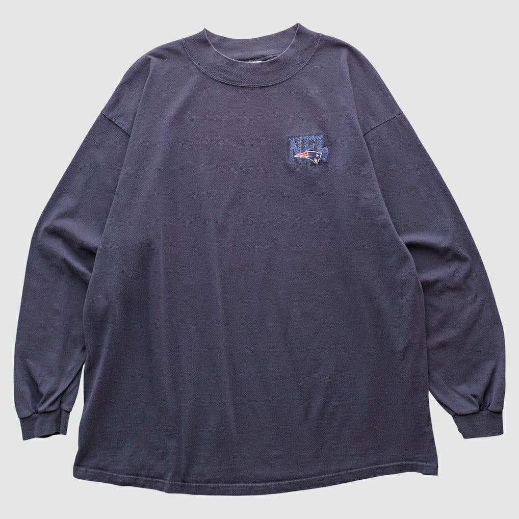 New England Patriots NFL 2000s Long Sleeve T-shirt Navy Vintage | Fanatics