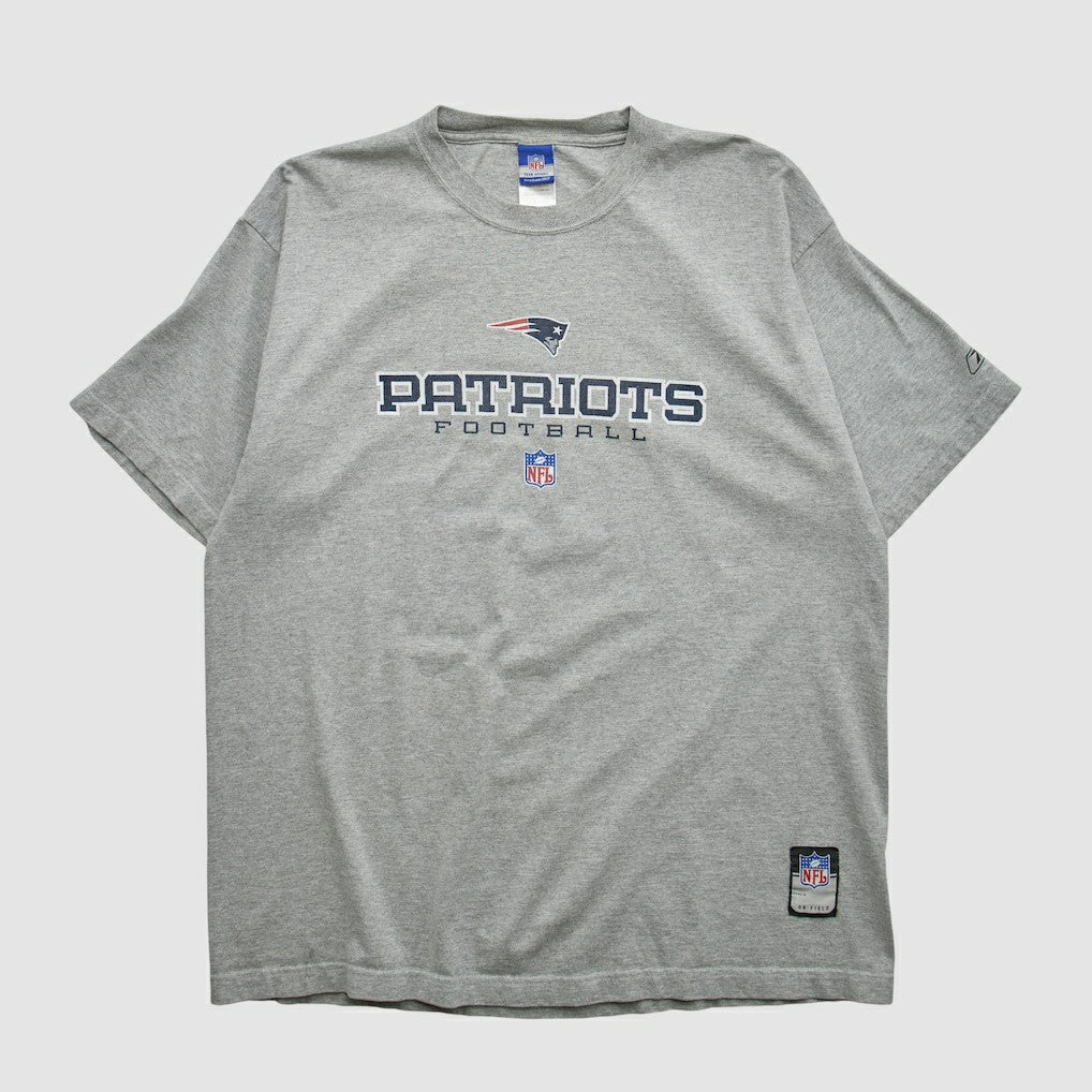 New England Patriots Reebok 2000s T-shirt Heather Gray Vintage | Fanatics
