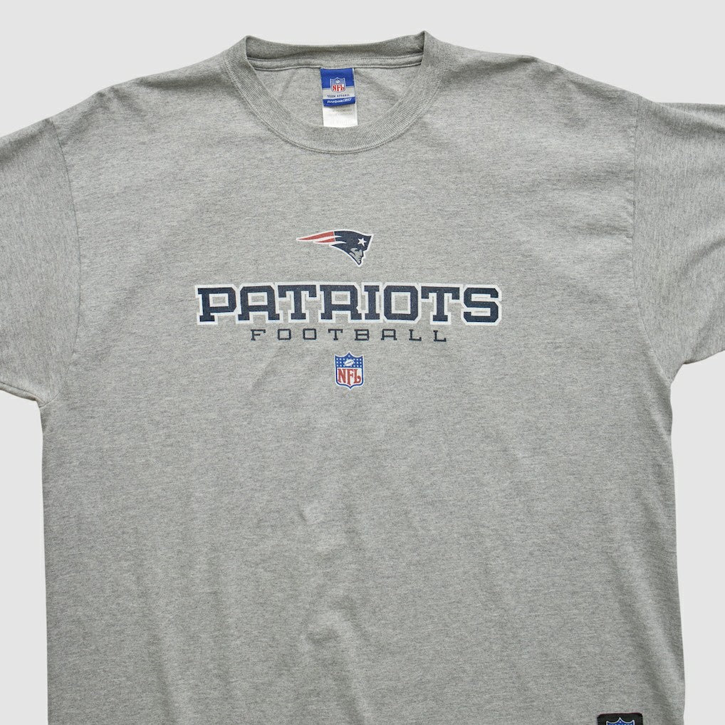 New England Patriots Reebok 2000s T-shirt Heather Gray Vintage | Fanatics