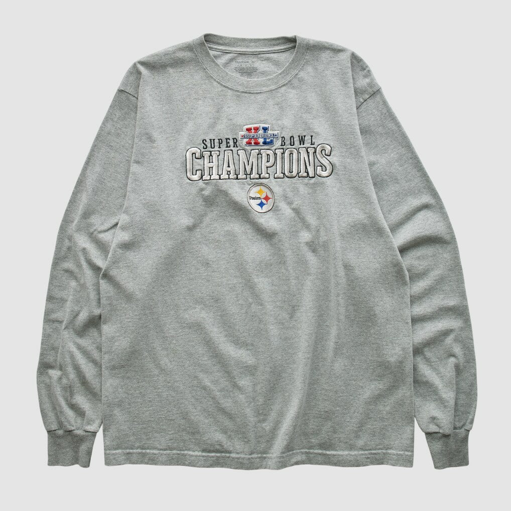 Pittsburgh Steelers Reebok 2006 Long Sleeve T-shirt Gray Vintage | Fanatics