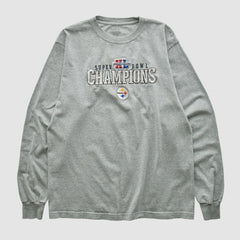 Pittsburgh Steelers Reebok 2006 Long Sleeve T-shirt Gray Vintage | Fanatics